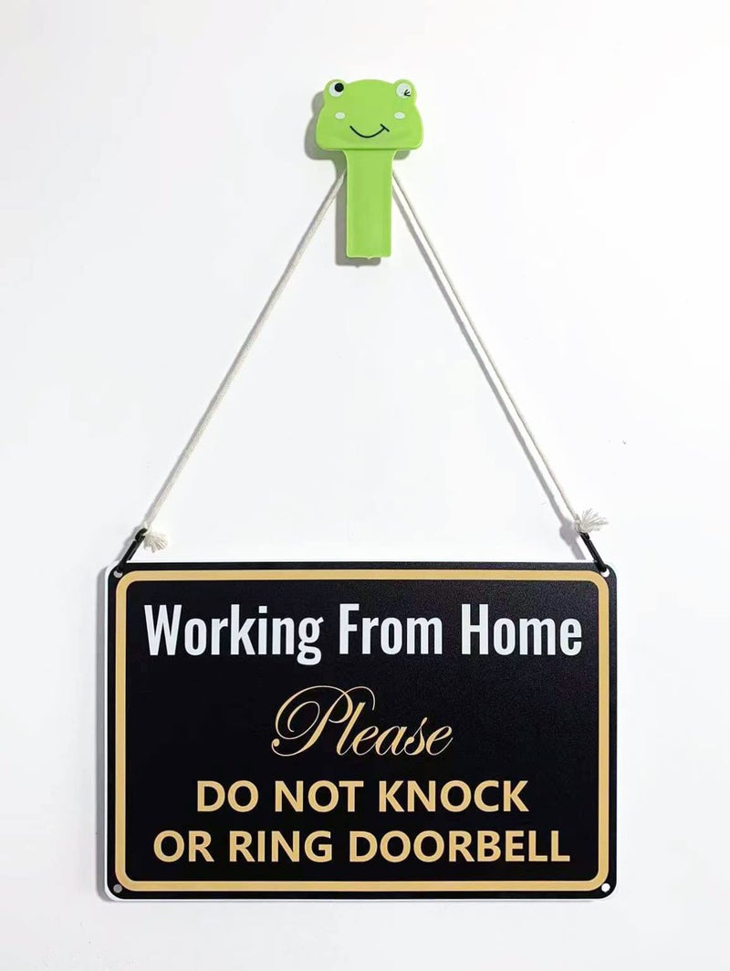 Bestylez Working from Home Sign - Do Not Knock or Ring Doorbell - Work From Home Must Have Office Door Sign 12"" * 8"" (051) - Image 3